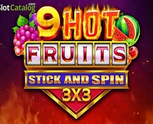 9 Hot Fruits Stick and Spin 3x3